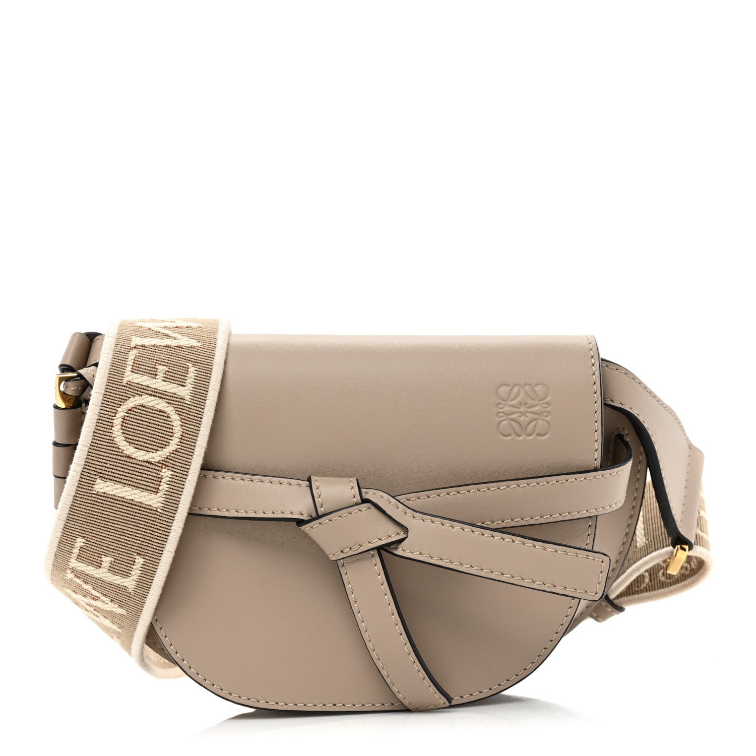 Loewe Calfskin Jacquard Mini Gate Dual Bag Sand 1 of 9