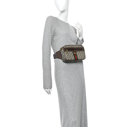 Gucci Soft GG Supreme Monogram Medium Ophidia Belt Bag Dark Brown 2 of 10