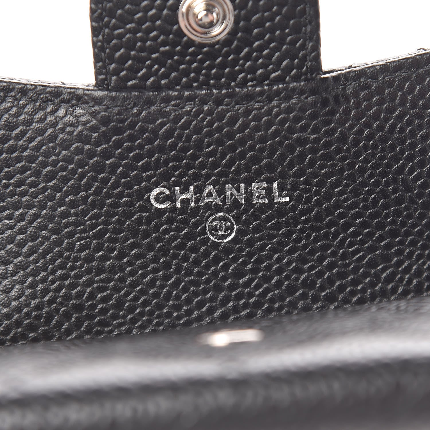 Chanel Caviar Quilted Flap Card Holder Wallet Black 6 of 8