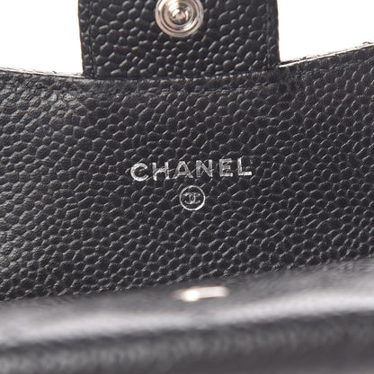 Chanel Caviar Quilted Flap Card Holder Wallet Black 6 of 8
