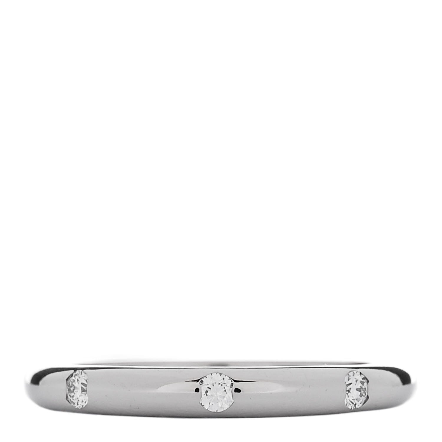 Bulgari Platinum Diamond Fedi Wedding Band Ring 45 3.5 1 of 6