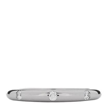 Bulgari Platinum Diamond Fedi Wedding Band Ring 45 3.5 1 of 6