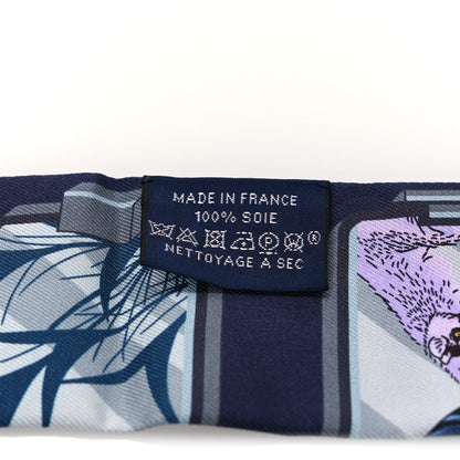 Hermes Silk Story Twilly Marine Gris Gold 4 of 4