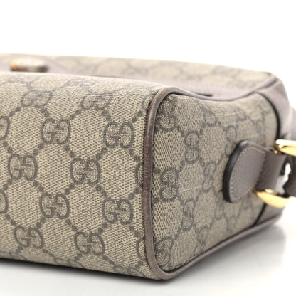 Gucci GG Supreme Monogram Web Small Ophidia Shoulder Bag Brown 9 of 12