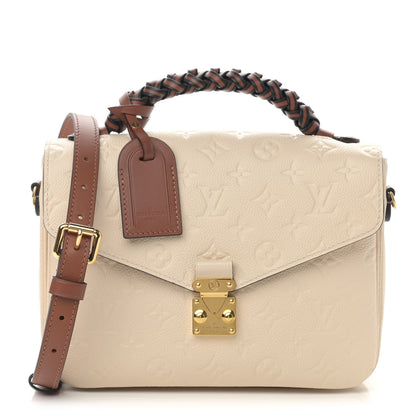 Louis Vuitton Empreinte Braided Pochette Metis Creme Beige Caramel 1 of 12