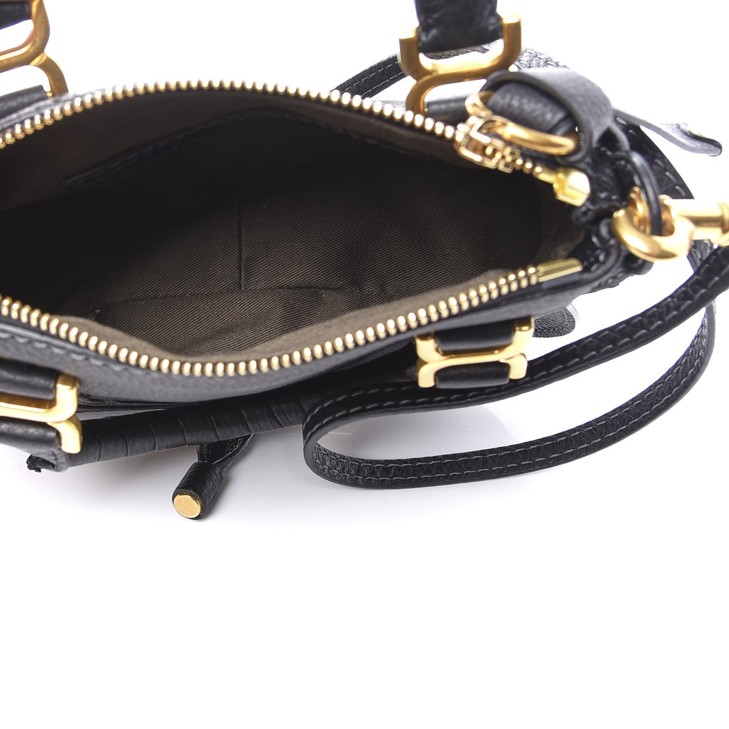 Calfskin Mini Marcie Satchel Black