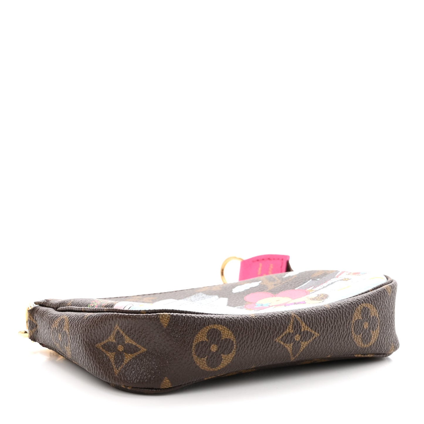 Monogram 2022 Christmas Animation Seoul Mini Pochette Accessories Fuchsia