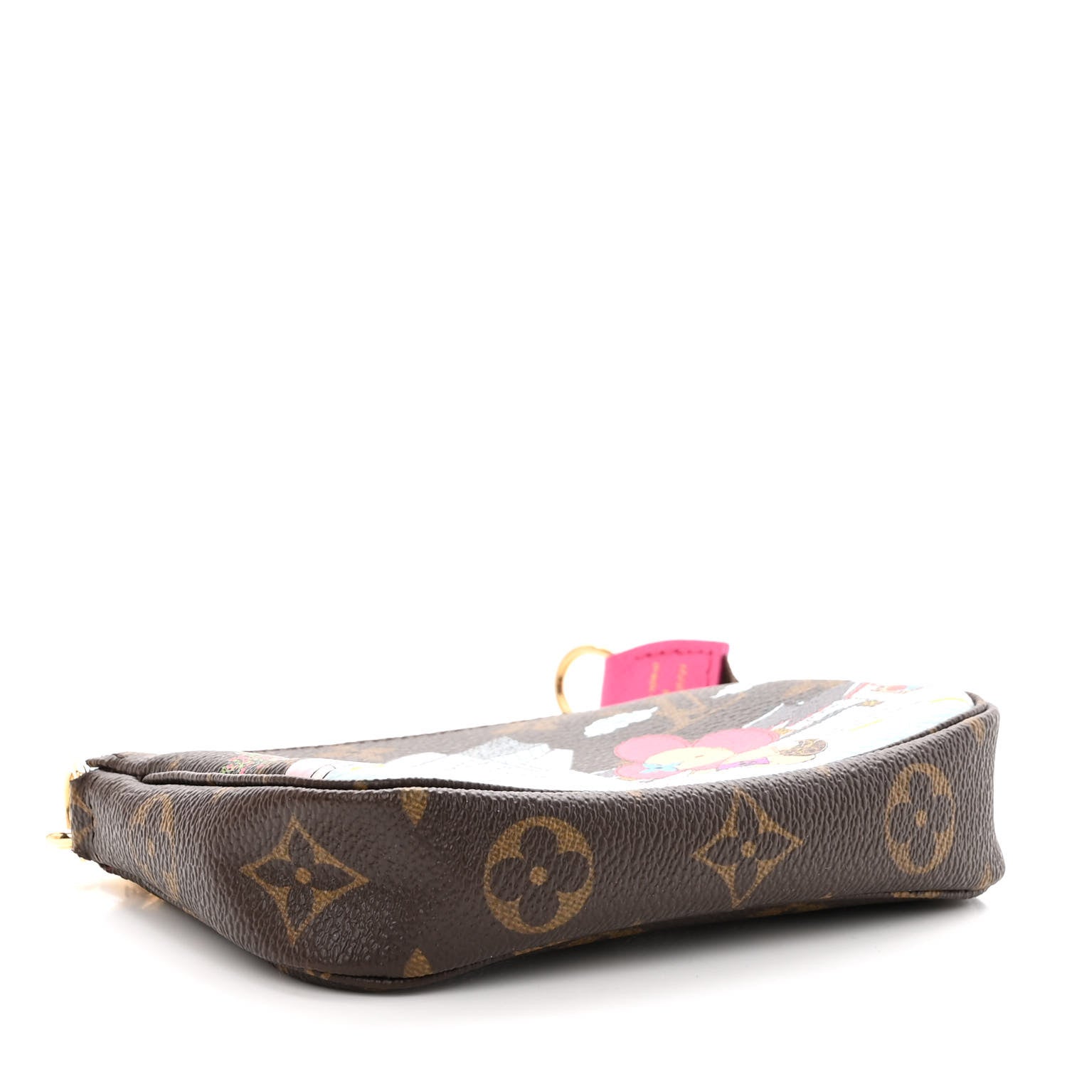Louis Vuitton Monogram 2022 Christmas Animation Seoul Mini Pochette Accessories Fuchsia 4 of 10