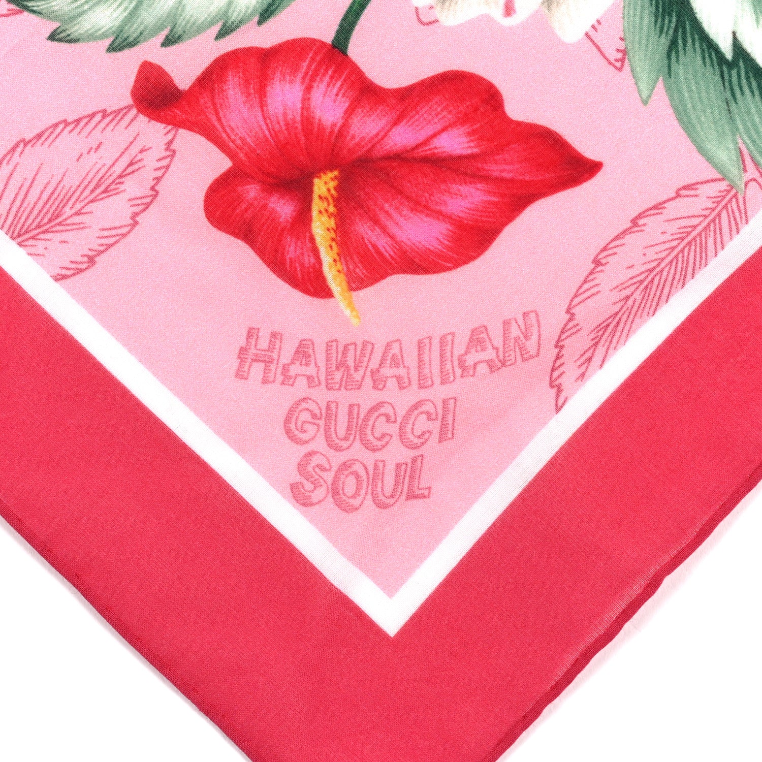 Gucci Cotton Voile Lit Dream Square Shawl Roseate 2 of 4