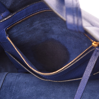 Celine Soft Grained Calfskin Small Belt Cabas Phantom Indigo 9 of 9