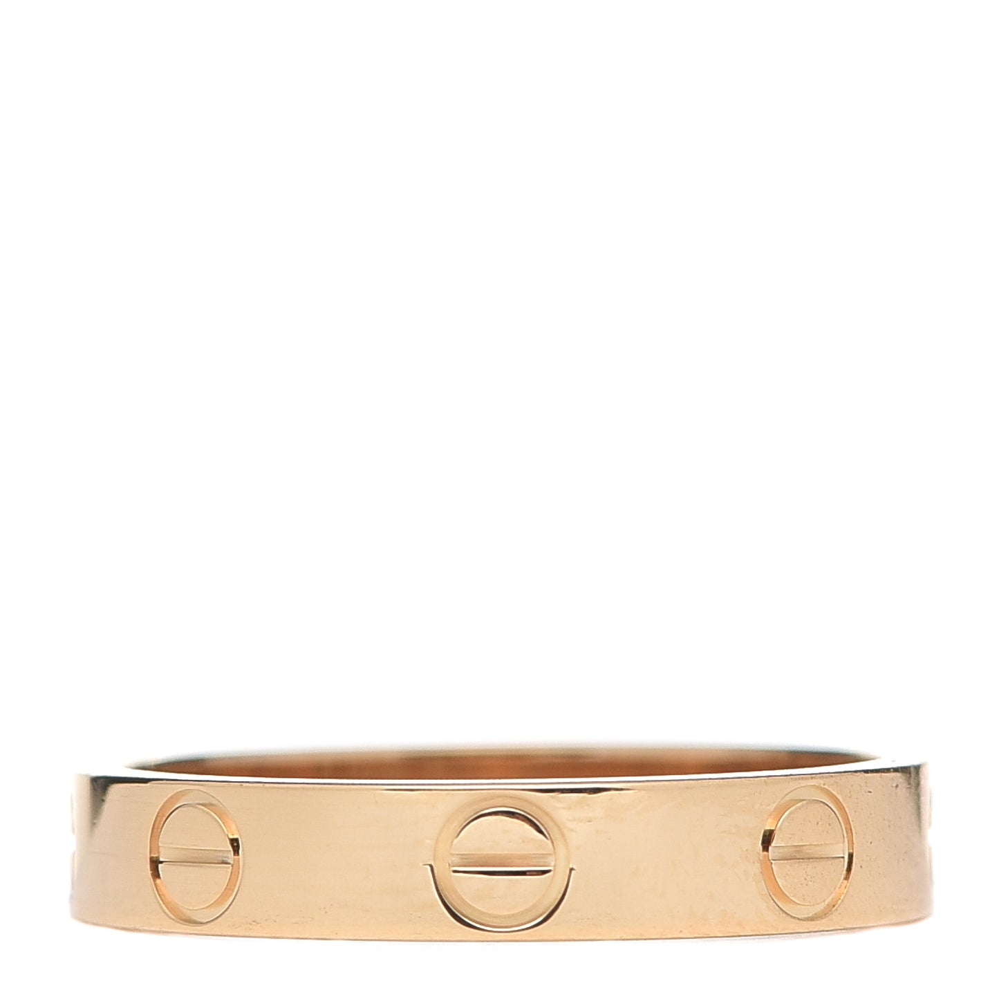18K Yellow Gold 3.5mm LOVE Wedding Band Ring 52 6