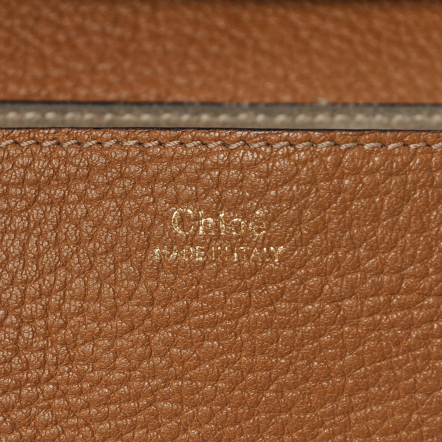 Grained Lambskin Large Drew Shoulder Bag Caramel