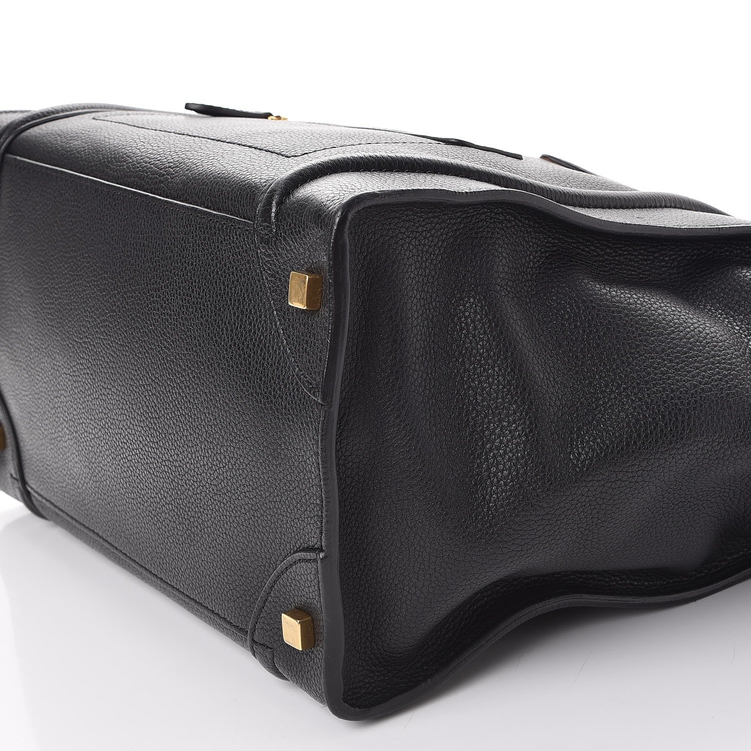 Celine Drummed Calfskin Mini Luggage Black 11 of 11