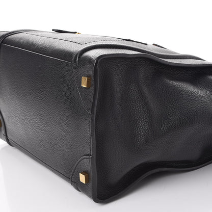 Celine Drummed Calfskin Mini Luggage Black 11 of 11