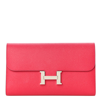 Hermes Epsom Constance Long Wallet Rose Extreme 1 of 11