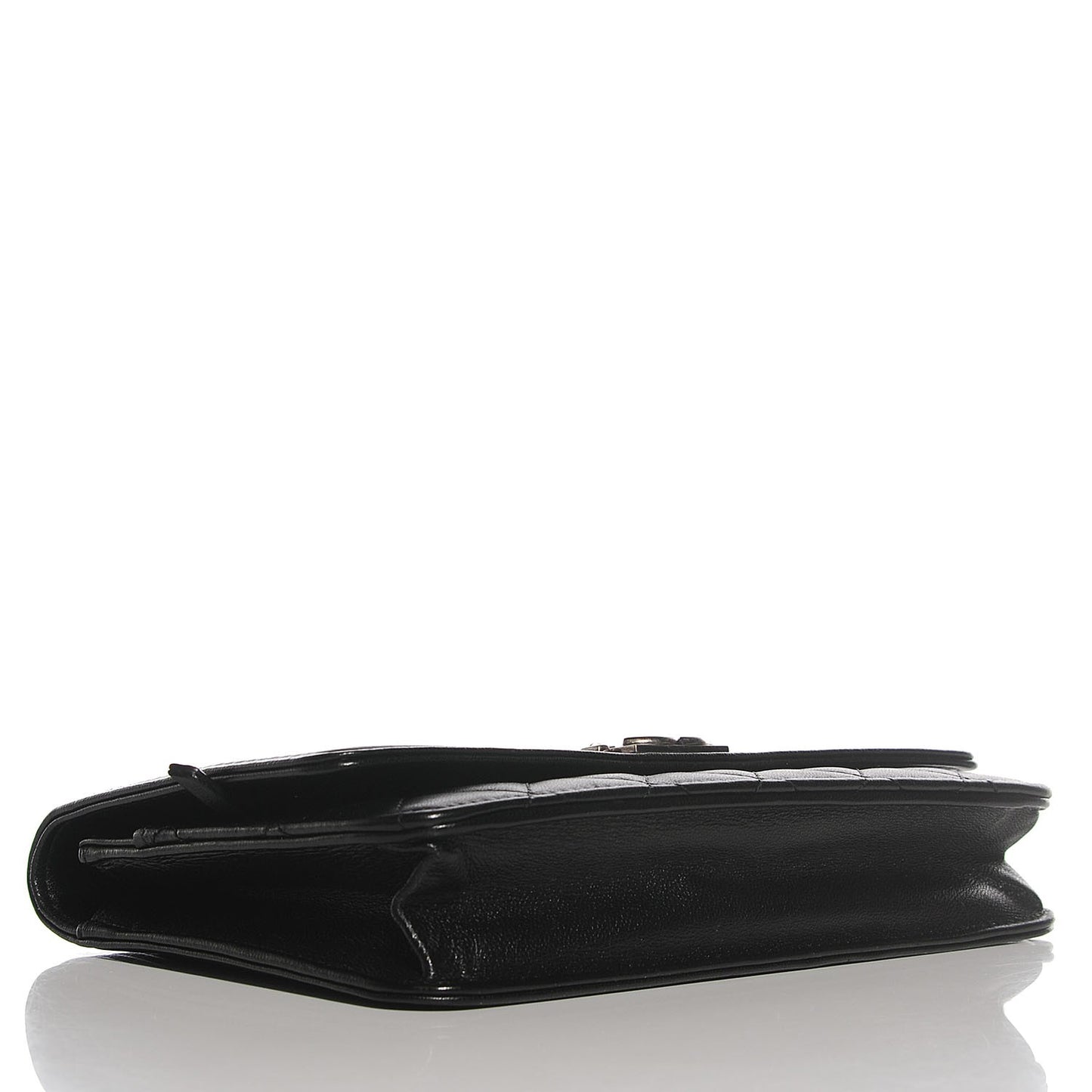 Lambskin Quilted Boy Wallet On Chain WOC Black