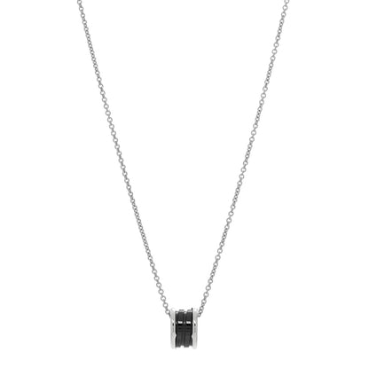 Bulgari Sterling Silver Ceramic Save The Children Pendant Necklace 1 of 3