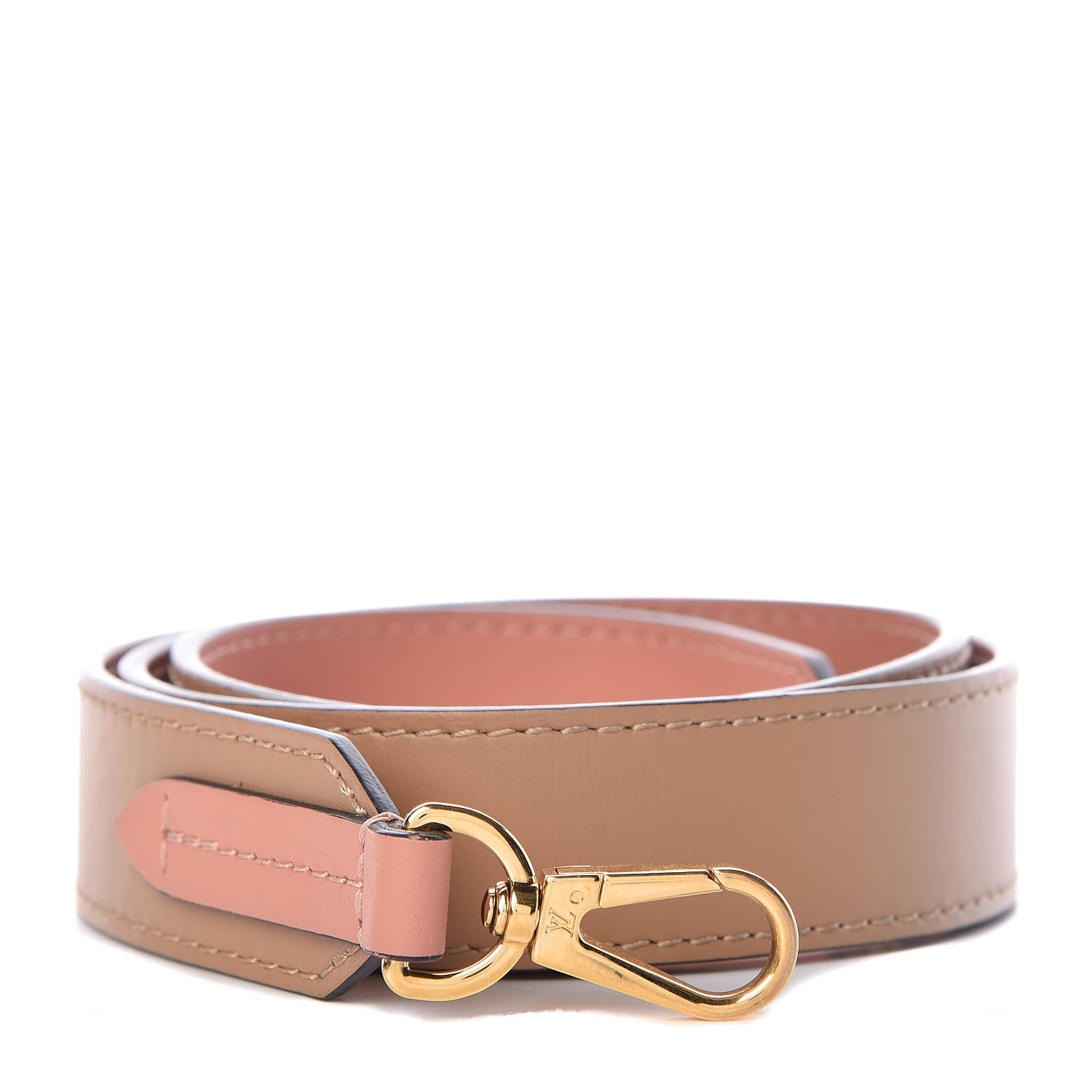 Louis Vuitton Calfskin Tuileries Besace Shoulder Strap Sesame Peach Creme 1 of 5