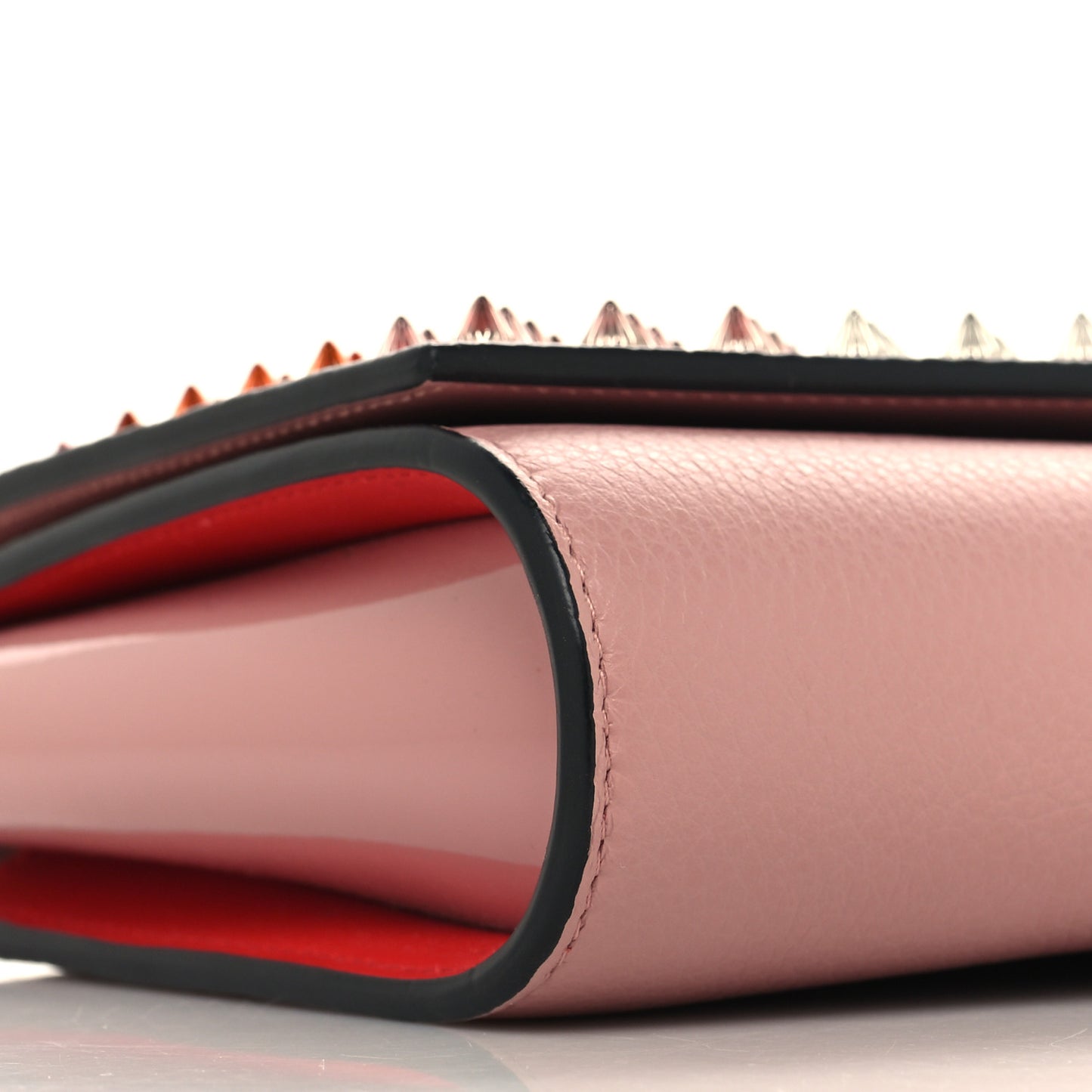 Calfskin Spikes Paloma Clutch Gold Dolly