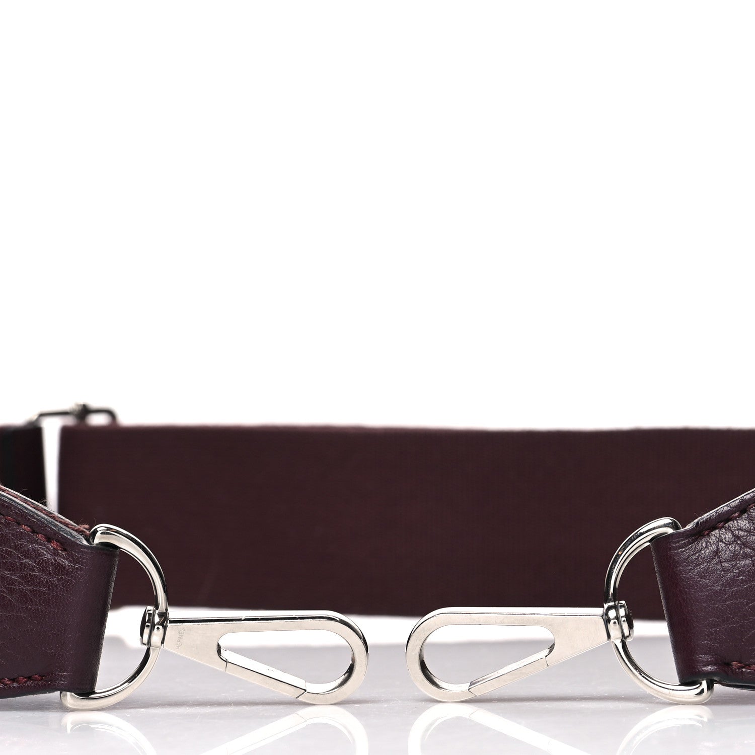 Hermes Toile Taurillon Clemence Evelyne PM Shoulder Strap Bordeaux 3 of 4