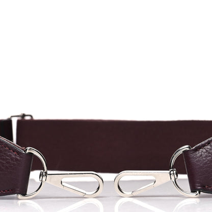 Hermes Toile Taurillon Clemence Evelyne PM Shoulder Strap Bordeaux 3 of 4