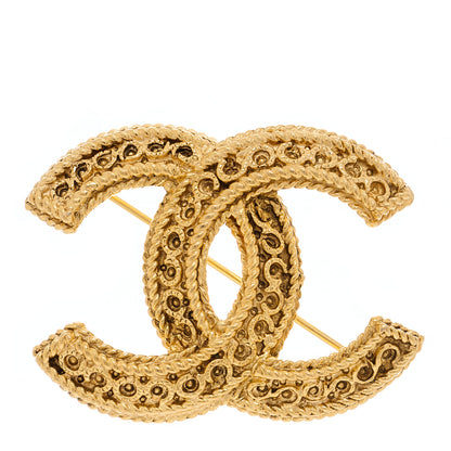 Chanel Metal CC Brooch Gold 1 of 4