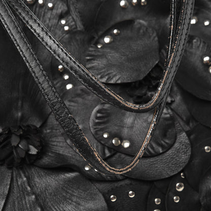 Valentino Garavani Nappa Studded Rosette Tote Black 16 of 16
