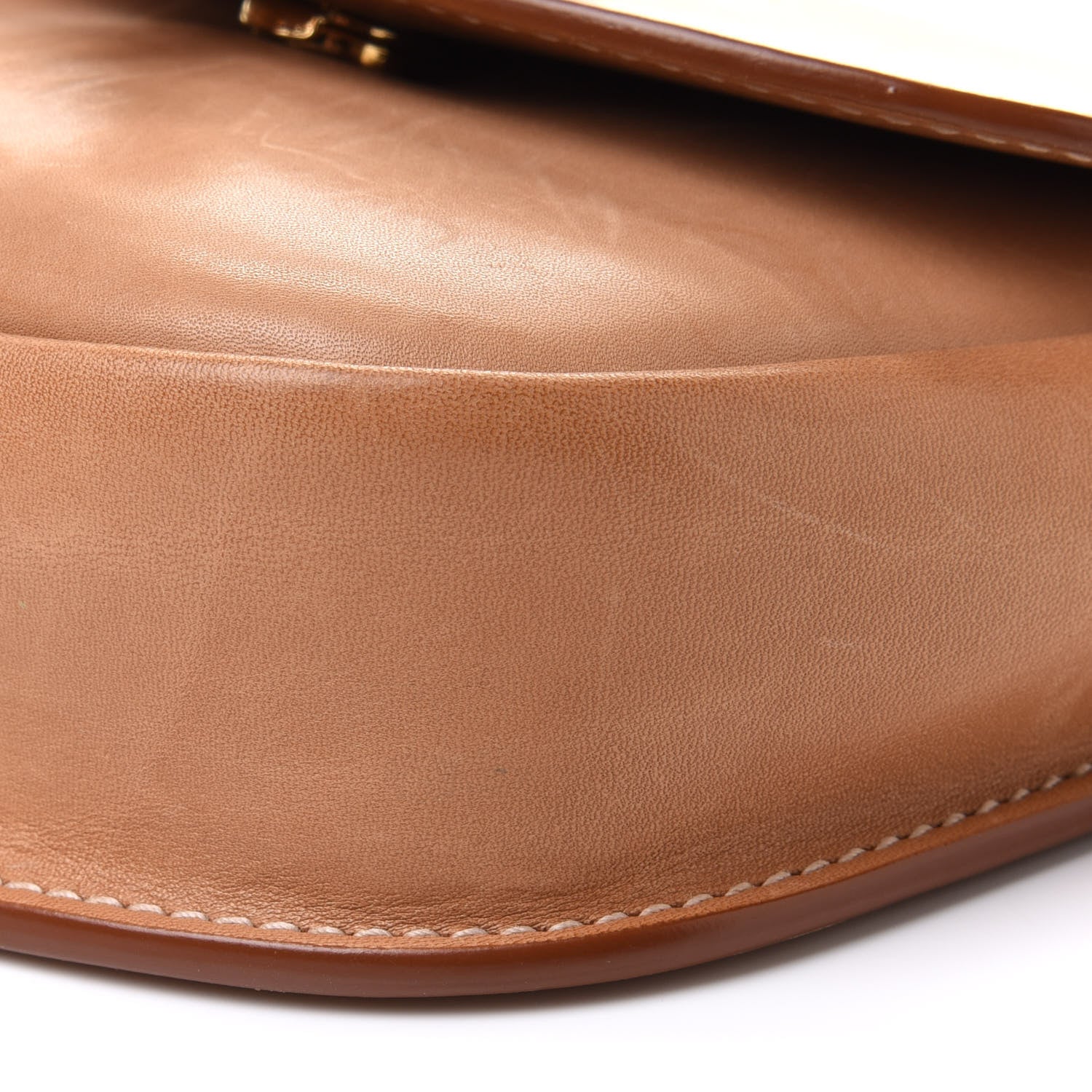 Saint Laurent Smooth Vintage Calfskin Small Kaia Satchel Brown Gold 9 of 11