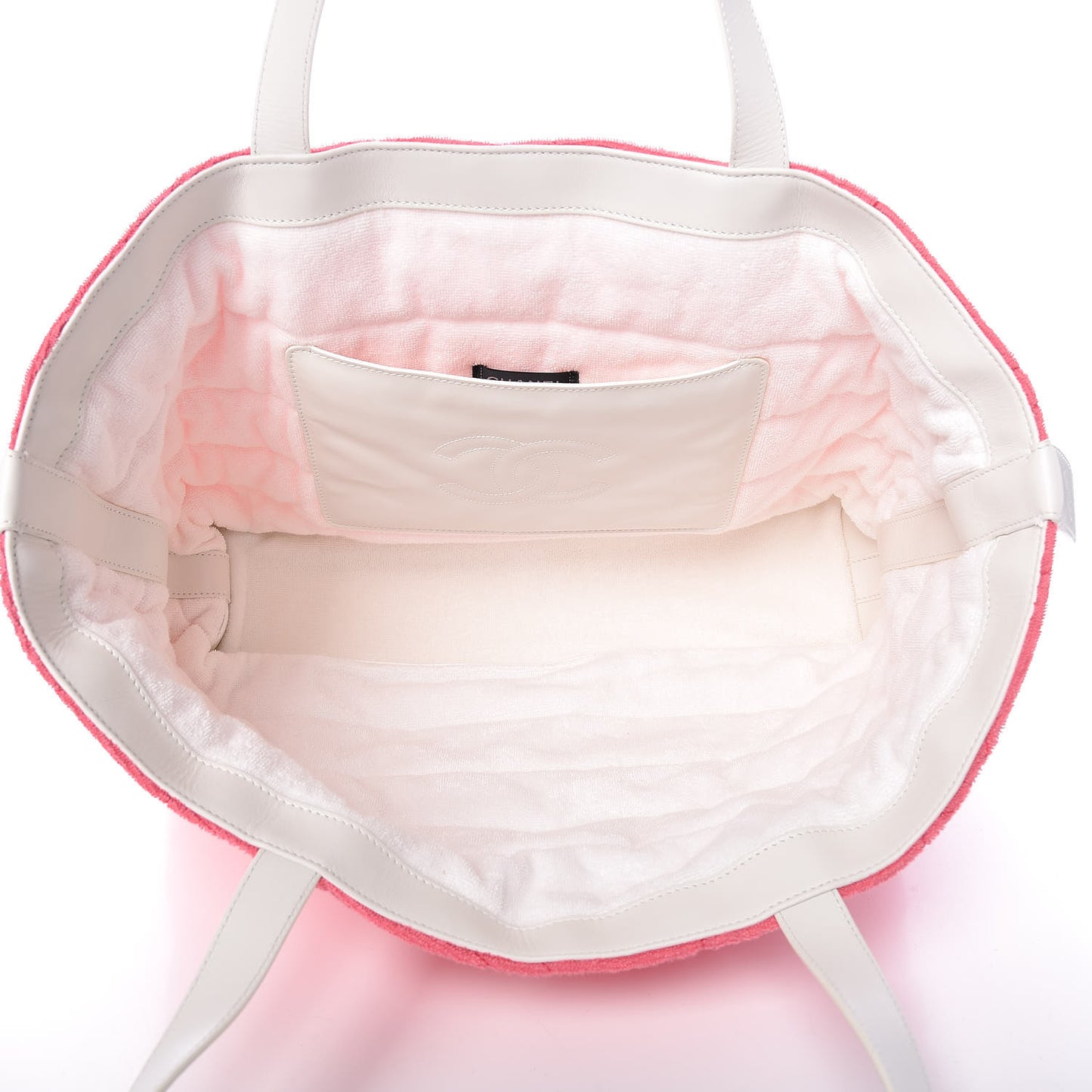 Terry Cotton CC Beach Tote Towel Set Pink