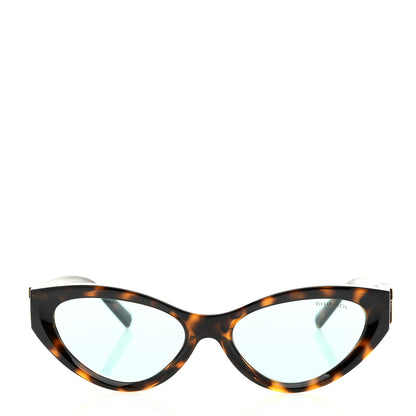 Tiffany Acetate Metal Tiffany T Tortoise Cat Eye Sunglasses TF4225U Brown Blue 2 of 8