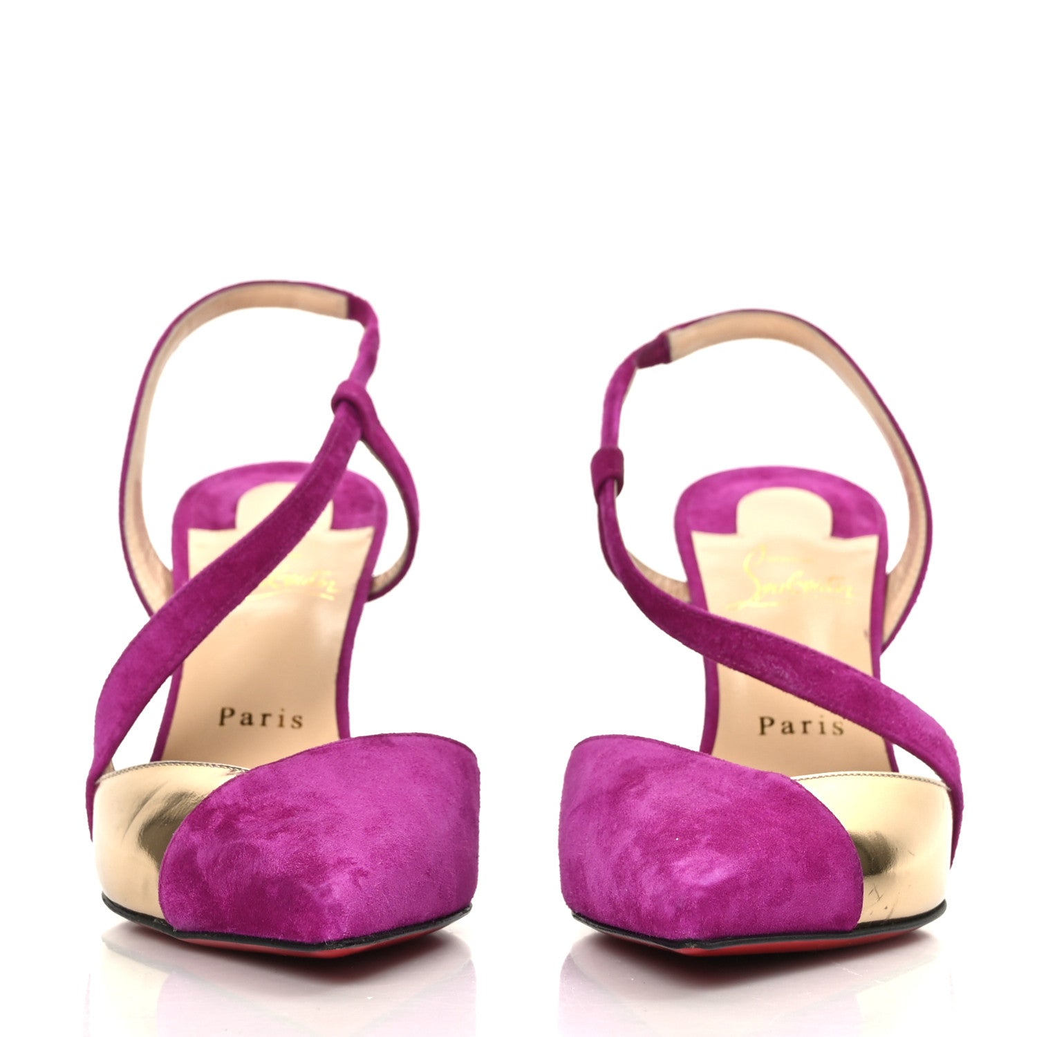 Christian Louboutin Veau Velours Platina 100 Pumps 39 Cassis 2 of 8