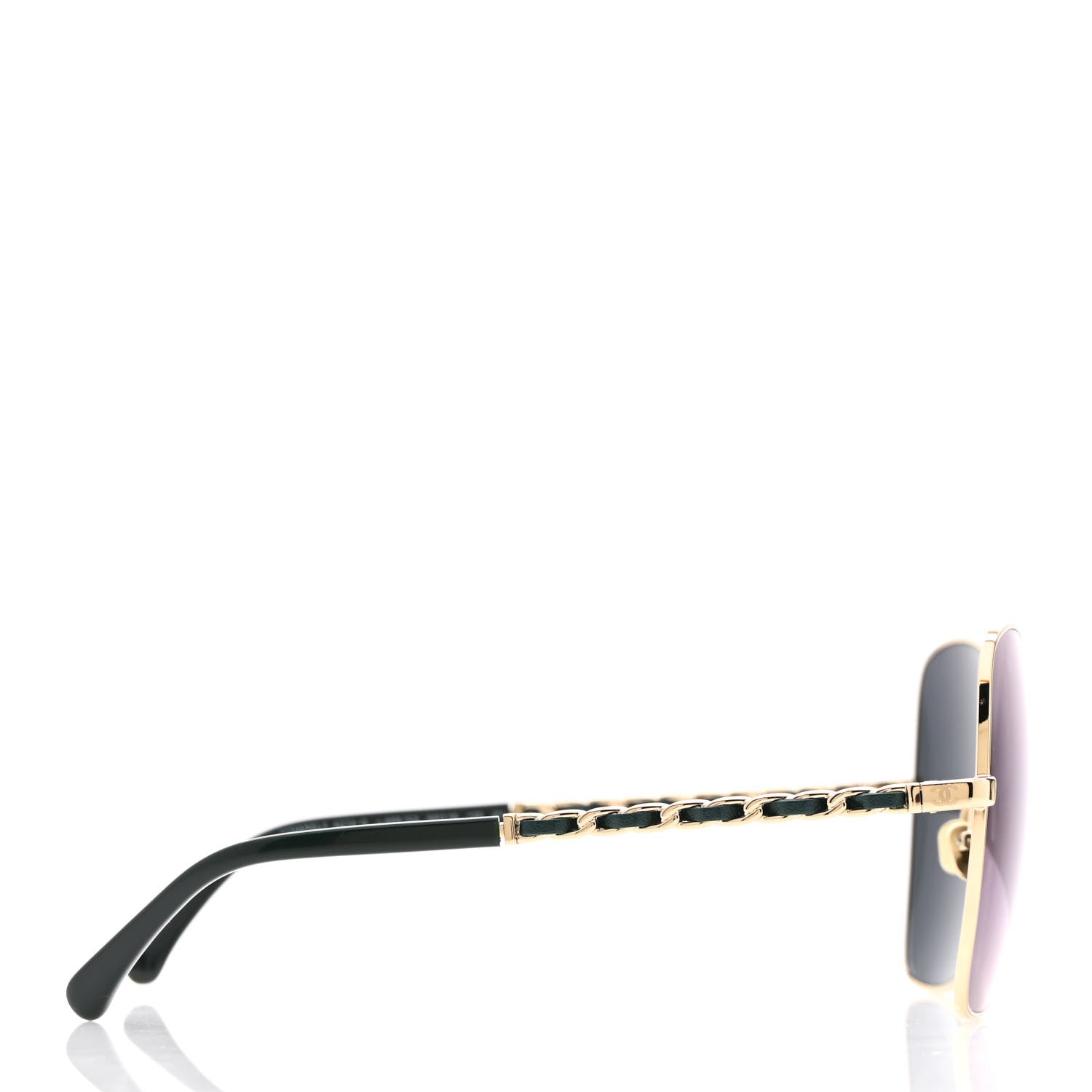 Chanel Metal Square Frame Chain Sunglasses 4274-Q Green 5 of 7