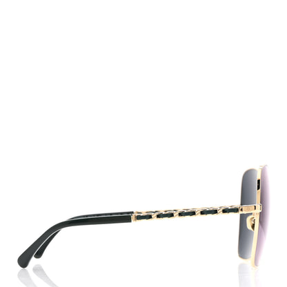 Chanel Metal Square Frame Chain Sunglasses 4274-Q Green 5 of 7