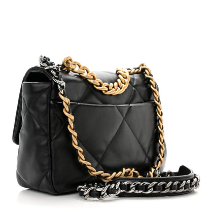 Chanel Lambskin Quilted Medium Chanel 19 Flap Black 3 of 11