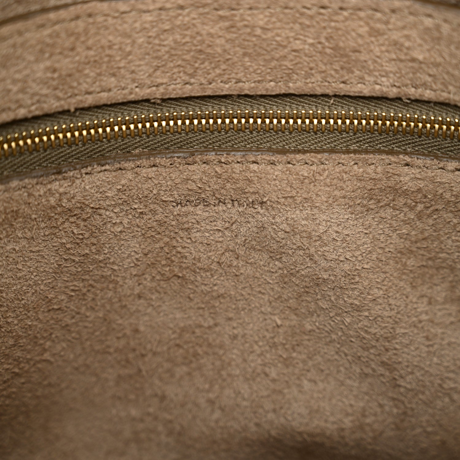 Celine Soft Grained Calfskin Small Sangle Bucket Bag Taupe 7 of 13