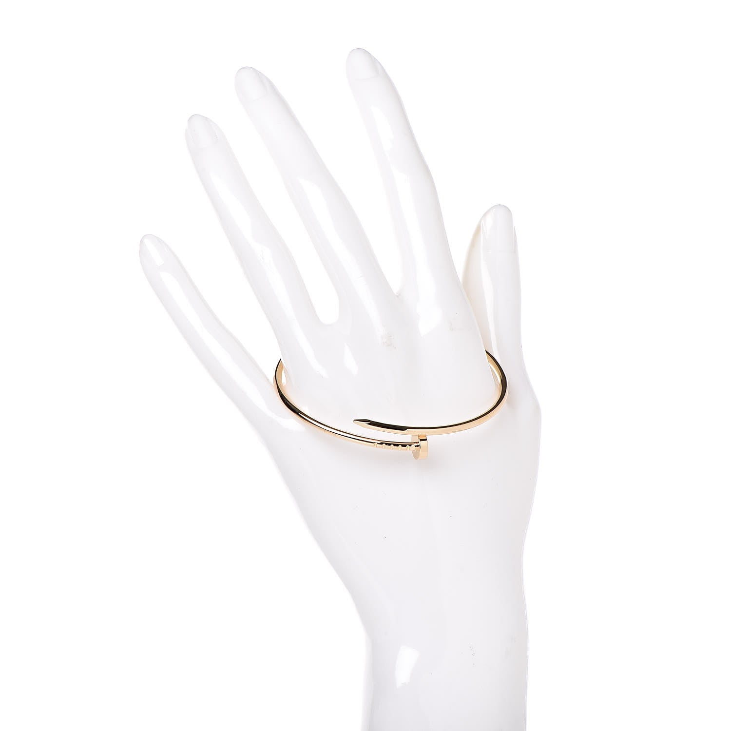 Cartier 18K Yellow Gold Small Juste Un Clou Bracelet 17 2 of 6