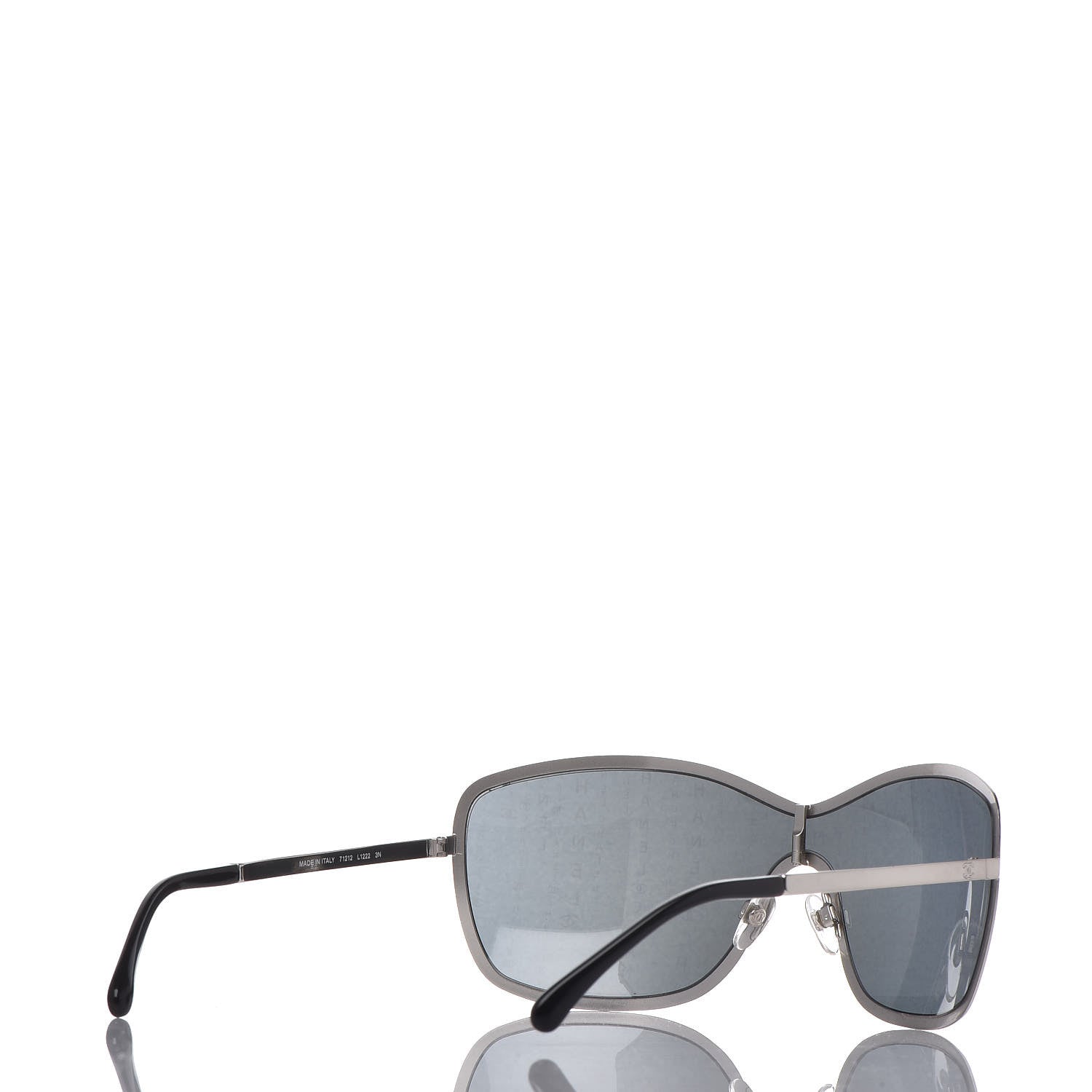Chanel Shield Runway Sunglasses 71212 Silver 4 of 8