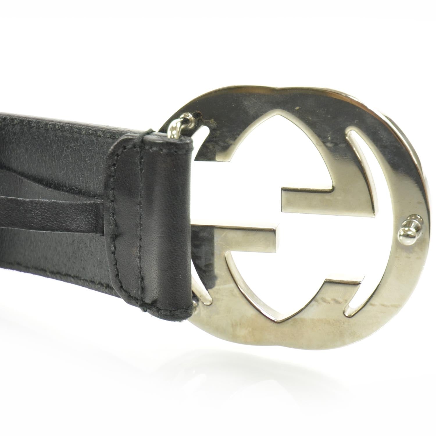 Gucci Leather GG Belt Black 80 32 6 of 6