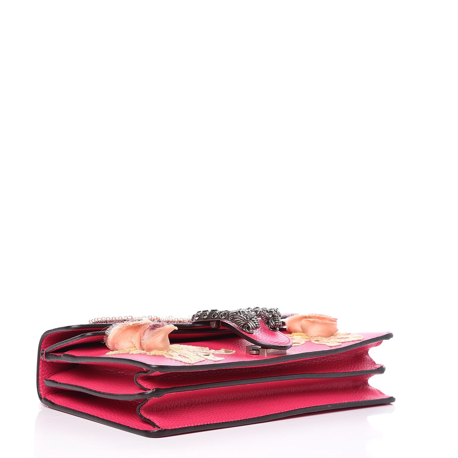 Gucci Pebbled Calfskin Embellished Guccify Small Dionysus Shoulder Bag Rosa 4 of 10