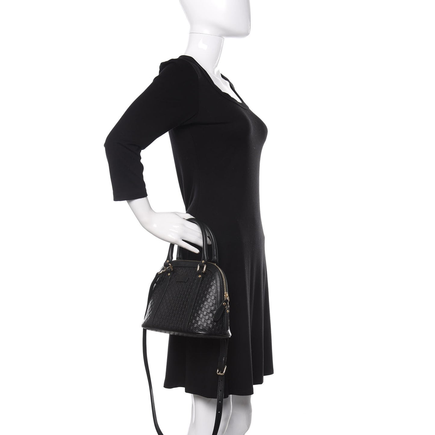 Microguccissima Mini Dome Bag Black