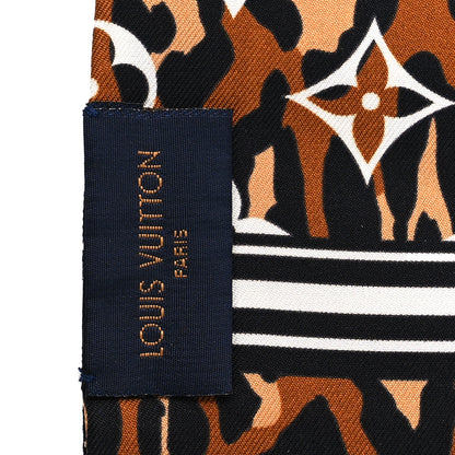 Louis Vuitton Silk Monogram Giant Jungle Bandeau Black 3 of 3