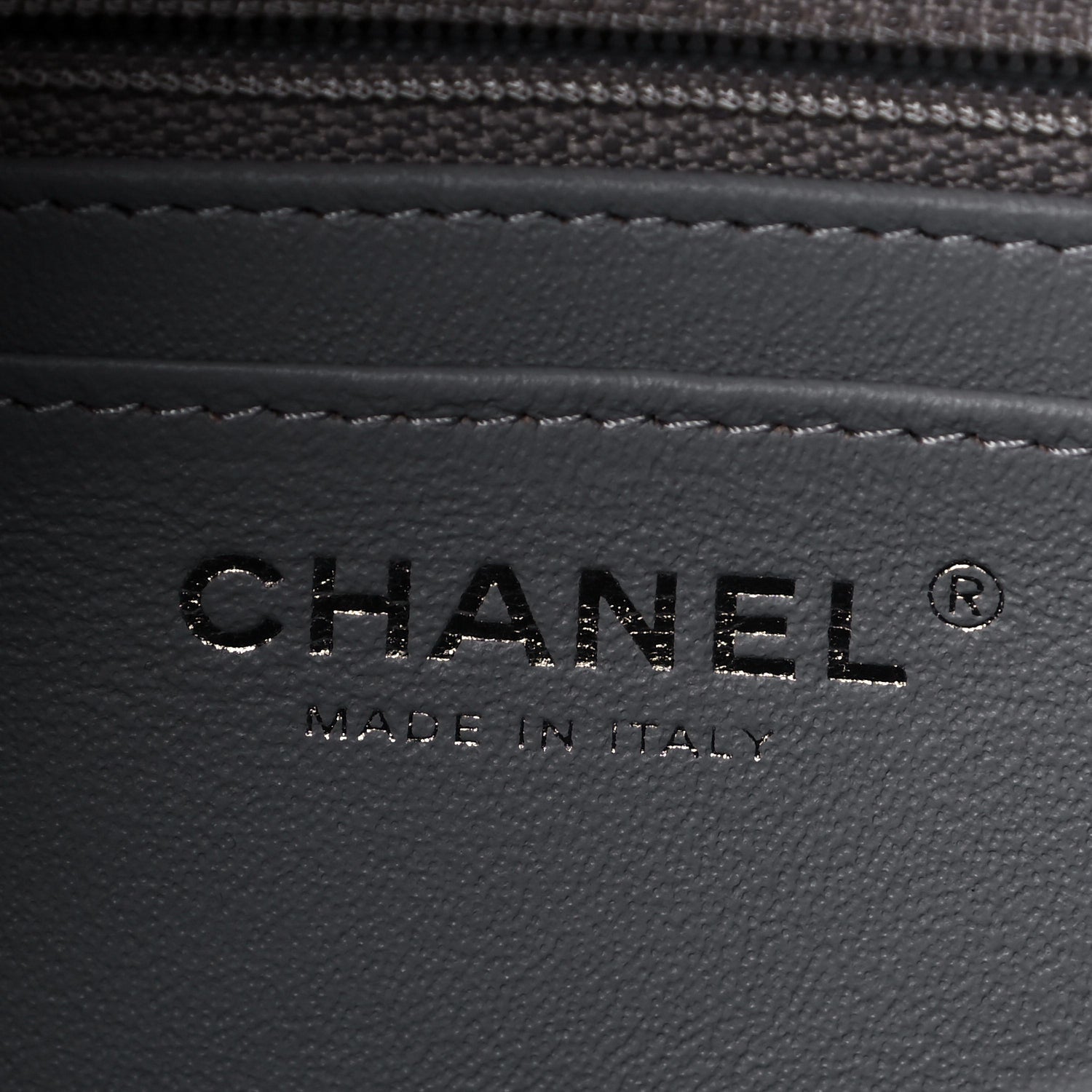Chanel Lambskin Quilted Mini Rectangular Flap Grey 7 of 17