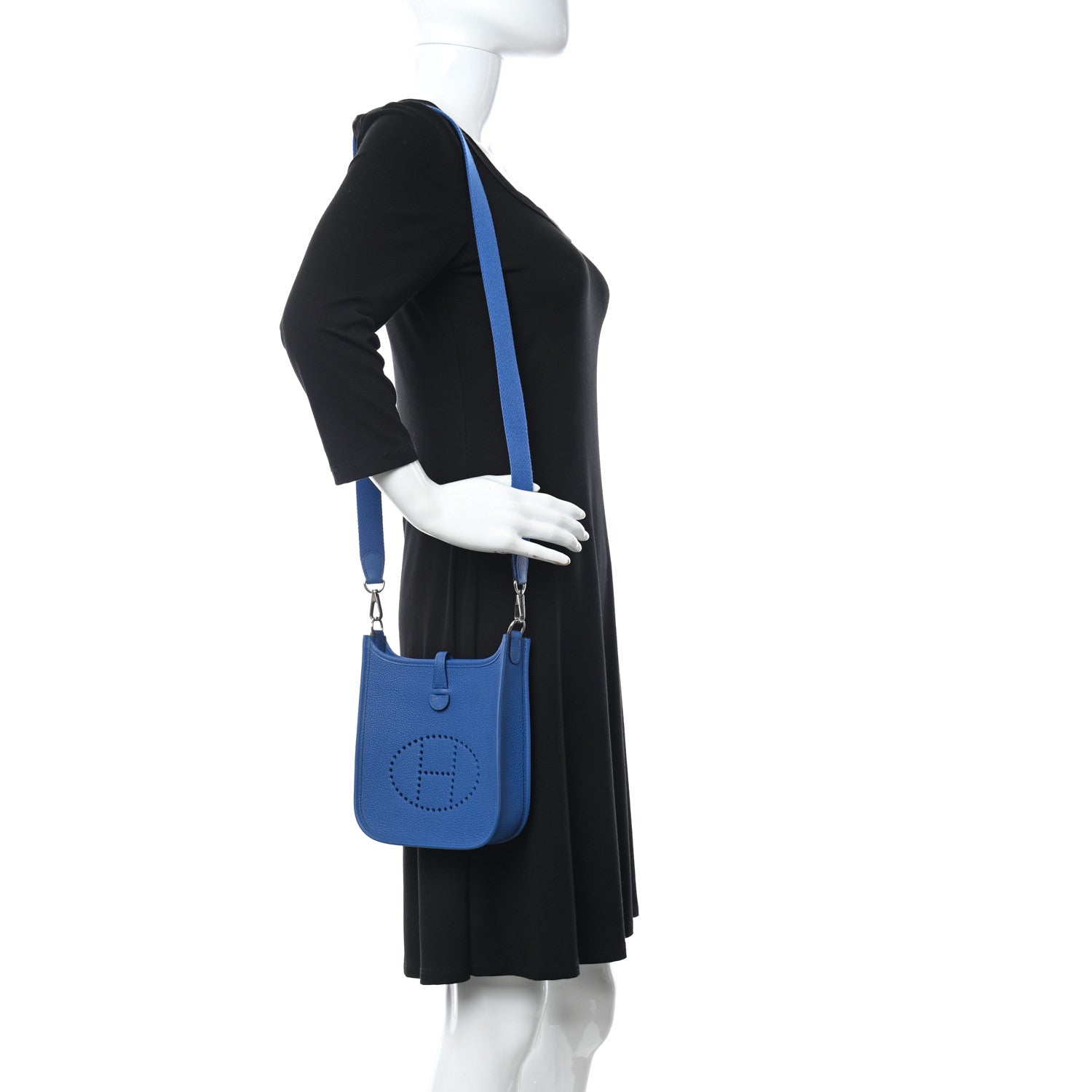 Hermes Taurillon Maurice Evelyne TPM Bleu France 2 of 12