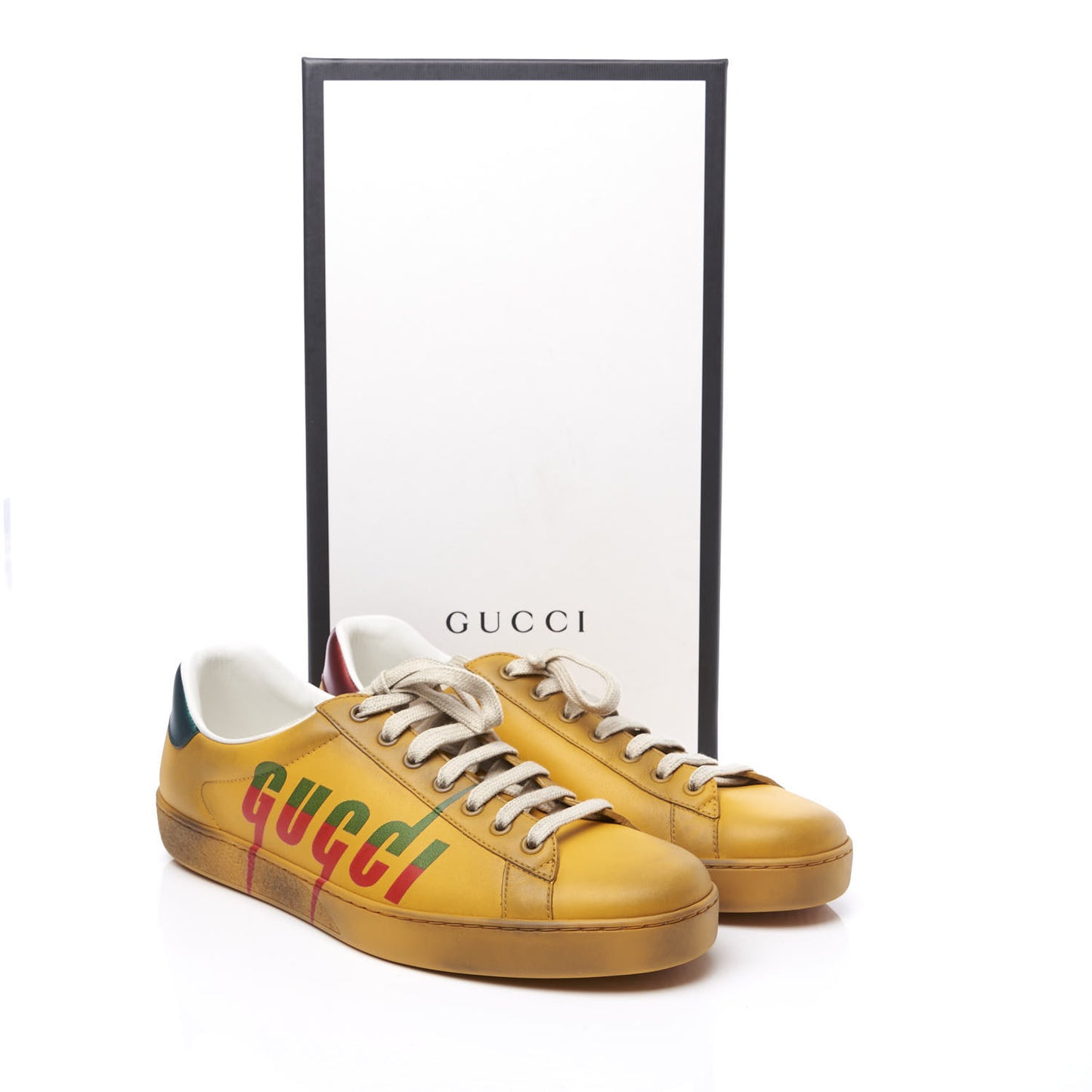 Distressed Calfskin Mens Ace Blade Sneakers 8 Crop