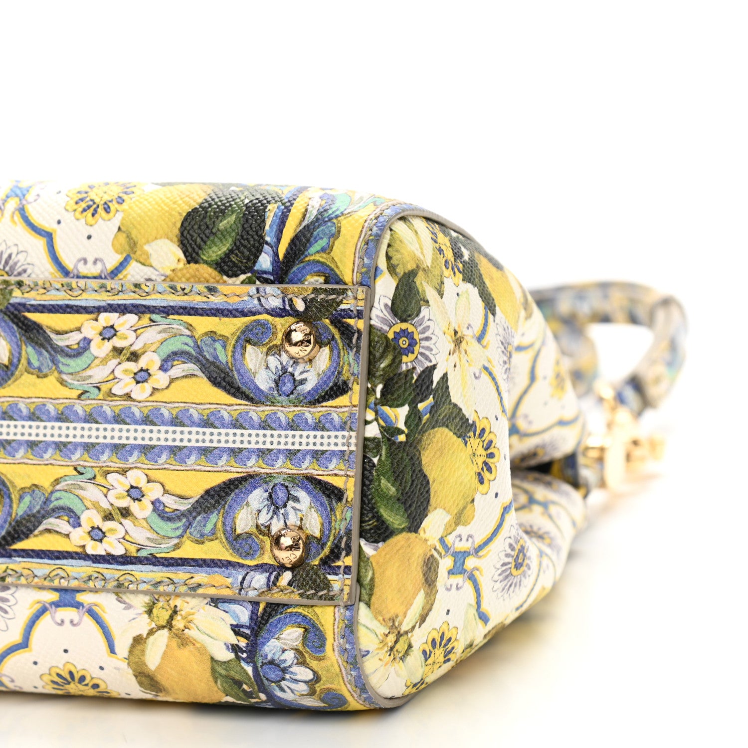 Dolce & Gabbana Dauphine Lemon Print Medium Miss Sicily Satchel Multicolor 10 of 13