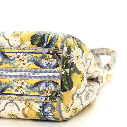 Dolce & Gabbana Dauphine Lemon Print Medium Miss Sicily Satchel Multicolor 10 of 13