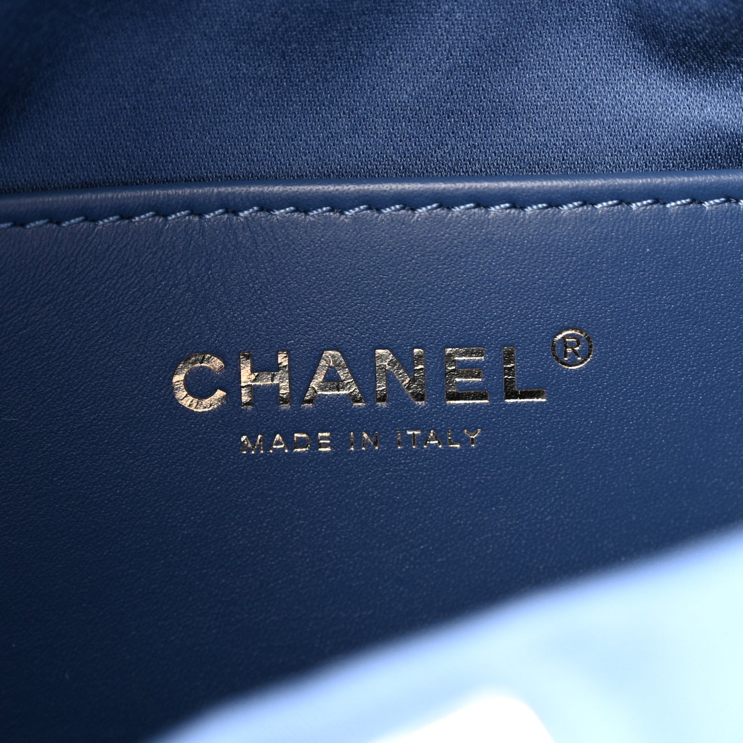 Washed Denim Quilted Mini Chanel 25 Handbag Blue