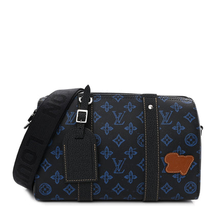 Louis Vuitton Monogram City Keepall Blue 1 of 8