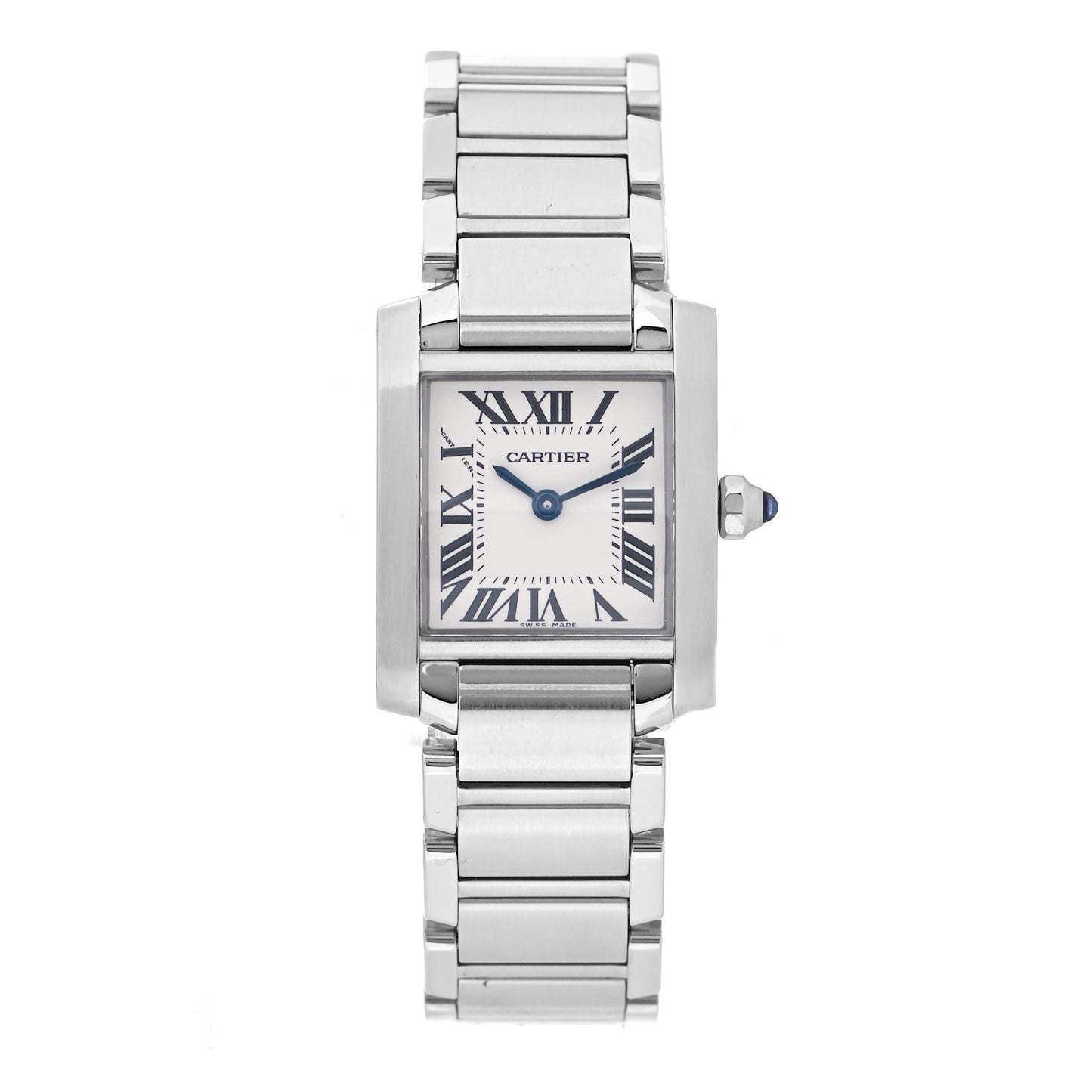 Stainless Steel 20mm Tank Francaise Quartz Watch