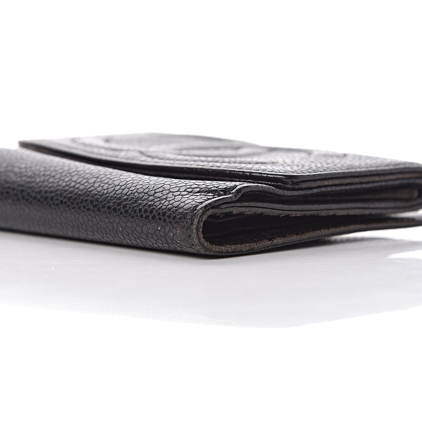 Caviar Timeless CC Compact Wallet Black